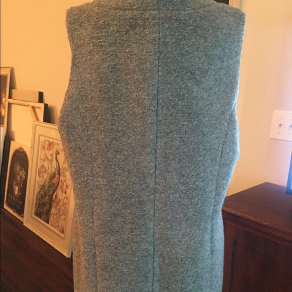 Pleione Gray wool fleece snap front vest - Picture 8 of 8